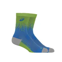 chaussettes asics performance run vert bleu, taille l