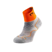 chaussettes lurbel distance three gris orange, taille l