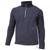 ivanhoe of sweden - brodal half zip - pull en laine taille xxl, bleu