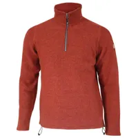 ivanhoe of sweden - brodal half zip - pull en laine taille m, rouge