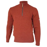 ivanhoe of sweden - moritz half zip - pull en laine taille xl, rouge