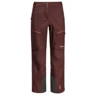 jack wolfskin - women's alpspitze pro 3l pants - pantalon de ski taille 34, brun
