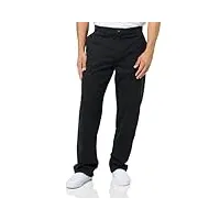amazon essentials pantalon chino extensible style décontracté coupe droite homme, noir, 38w / 30l