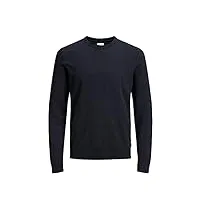 jack & jones hommes basic knit col couleur sweater - marine blazer - m