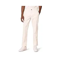 amazon essentials pantalon chino en tissu stretch confortable délavé coupe athlétique (déjà goodthreads) homme, blanc, 38w / 34l