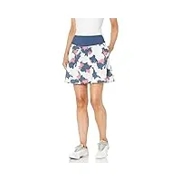 puma 2020 pwrshape floral skirt 16" jupe-short femme, denim foncé, xxs