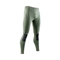 x-bionic combat energizer 4.0 pantalon de compression mixte adulte, olive green/anthracite, fr : s (taille fabricant : s)