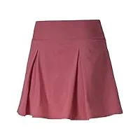 puma 2020 jupe de golf pour femme motif pwrshape, femme, jupe-short, 597720, vin rose, s