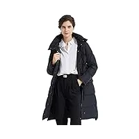 orolay veste d'hiver manteau à capuche pour femme en duvet garde au chaud et à la mode le noir l