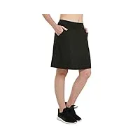 westkun jupe de tennis pour femme modeste jupe avec poches et short taille haute jupe-short de golf athlétique noir m