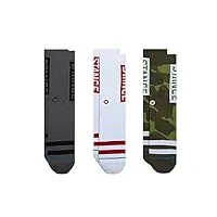 stance the classic crew chaussettes, multi, medium homme