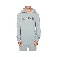 hurley one & only solid summer pullover hoodie particle grey sm