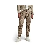 g-star raw pantalon rovic zip 3d regular tapered homme ,multicolore (brick woodland camo d02190-c313-d212), 30w / 32l