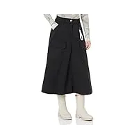 love moschino canvas with patch pockets jupe midi avec poches plaquées, black, 48 aux femmes