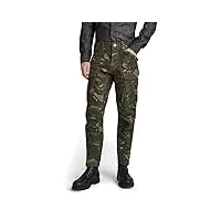 g-star raw pantalon rovic zip 3d regular tapered homme ,multicolore (turf woodland camo d02190-d223-d435), 28w / 34l