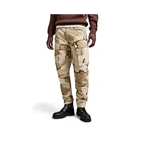 g-star raw pantalon rovic zip 3d regular tapered homme ,multicolore (dk brick desert camo d02190-d326-d935), 36w / 32l