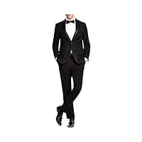 kenneth cole reaction smoking en tissu performance pour homme, costume formel pour cravate noire, noir, 52