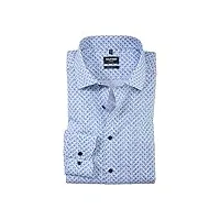 olymp homme chemise business à manches longues luxor,modern fit,global kent,bleu 11,42