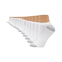 hanes cool comfort no-show lot de 14 chaussettes pour femme - blanc - taille 36-47, blanc/jardin opulent