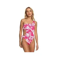 roxy maillot de bain une pièce standard beach classcs pour femme, hello aloha 232 rose vif, taille xl