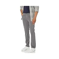ag adriano goldschmied jambe graduée pantalons, gris (folkestone grey), 28w x 32l homme