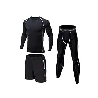 basket-ball entraînement fitness gym collants d'entraînement chemise de compression leggings veste réfléchissante costume de sport pour hommes ensemble de course