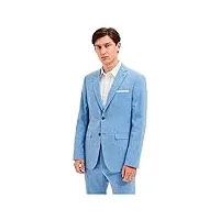 seleted homme slhslim-oasis linen blz noos veste de costume, bleu clair, 38 cm