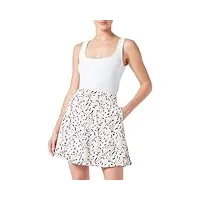 tommy hilfiger short skirt ww0ww41905 jupes évasées, blanc (small ribbon print/ecru), 46 femme