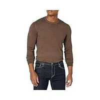 john varvatos pull chase pour homme, terre, taille m