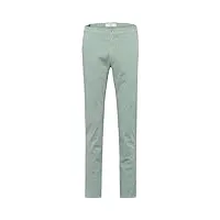 brax silvio pantalon chino avec détails de style de qualité, menthe, 30w x 36l homme