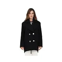 pinko manteau court noir pour femme, s, noir , s