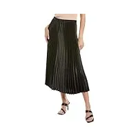 anne klein pull on pleated skirt jupe plissée à enfiler, asphalte, 40 femme
