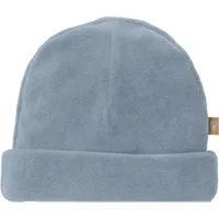 bonnet en velours bio blue fog (naissance)