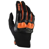 100percent derestricted gloves orange,noir s homme