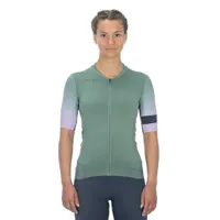 cube blackline fade short sleeve jersey vert s femme