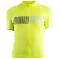 craft verve glow short sleeve jersey jaune  homme