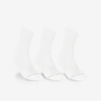 chaussettes de tennis hautes artengo rs 500 blanc lot de 3 - artengo
