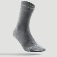 chaussettes de sport hautes rs 160 gris lot de 3 - artengo
