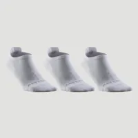 chaussettes de sport basses artengo rs 160 blanc lot de 3 - artengo
