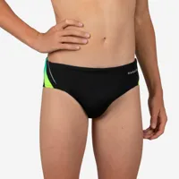 maillot de bain slip natation garcon 900 yoke grad vert - nabaiji