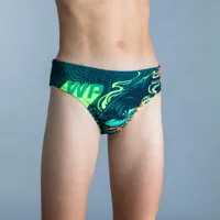 maillot de bain slip water polo garcon shark vert - watko