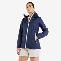 veste imperméable de voile - veste de pluie sailing 100 femme bleu marine - tribord