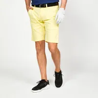 short golf homme - mw500 jaune pastel - inesis