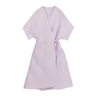 makia esme 3/4 sleeve short dress violet l femme
