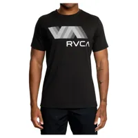 rvca blur short sleeve t-shirt noir s homme