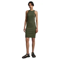 g-star d22842 sleeveless dress vert 2xl femme