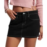 superdry workwear mini short skirt noir 25 femme