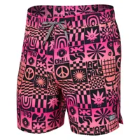 saxx underwear oh buoy 2n1 5´´ swimming shorts rose s homme