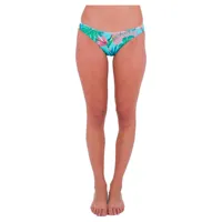 hurley java tropical reversible moderate bikini bottom multicolore s femme