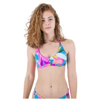 hurley max isla scoop bikini top multicolore xs femme
